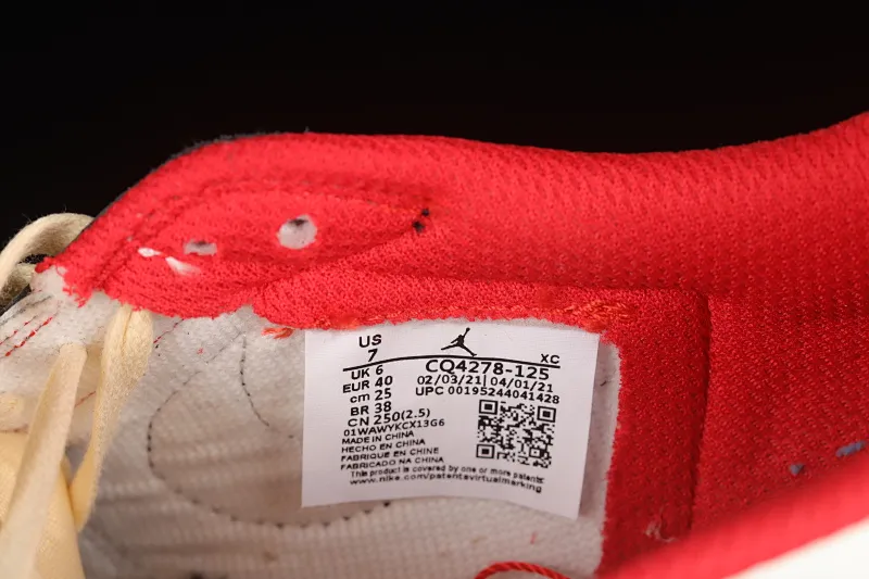 All categories Air Jordan Jordan series basketball shoes Air Jordan 1 Low Travis Scott x Air Jordan 1 Low OG AJ1 undercut low top CQ4278-125